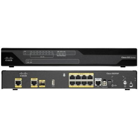 Cisco C891F-K9 - Modem routeur à services intégrés V.92 8 ports 10/100 Mbps