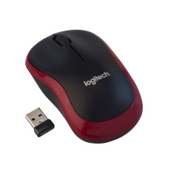 LOGITECH Wireless Mouse M185 Red, WER Occident Pack.