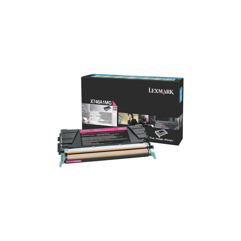 Cartouche de toner Lexmark magenta X746, X748 (X746A1MG)
