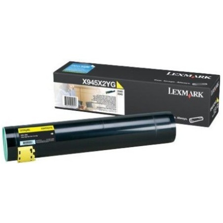 Cartouche toner Lexmark haute capacité (22K) X940e, X945e jaune (X945X2YG)