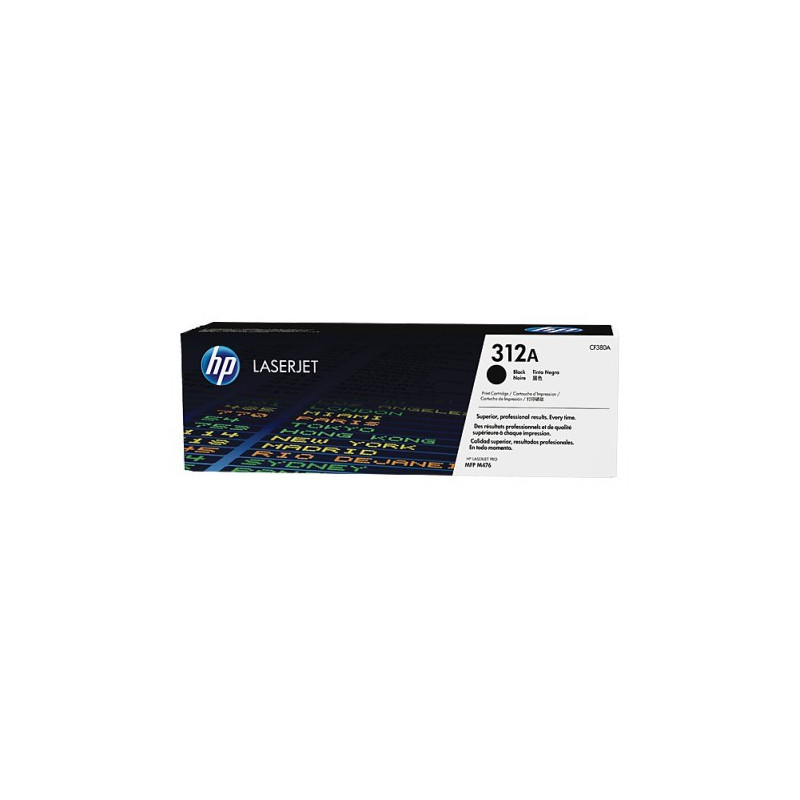 Cartouche de toner noir authentique HP LaserJet 312A (CF380A)