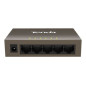 Switch Ethernet 5 port 10/100Mbps commutateurs réseaux mini, boitier métal, Gris