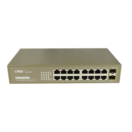 Switch 16 ports Gb + 2 ports SFP