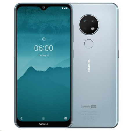 Nokia Smartphone 6.2 Ice+Cover+Car Charger+Earbuds