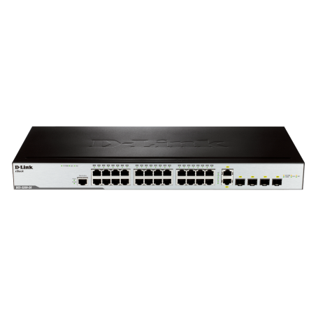D-Link DES-3200-28/E - Switch 24 x 10/100 + 4 x SFP Gigabit combiné Géré 1U
