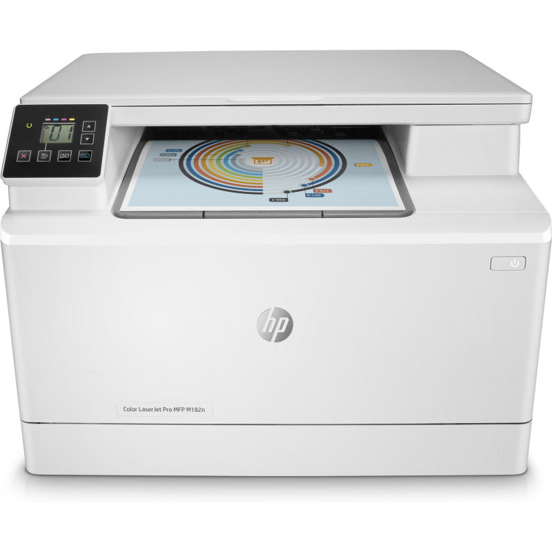 HP Laser M182n Couleur MFP 3en1 A4 Reseau PPM B&W 17 PPM Col 16 (7KW54A)