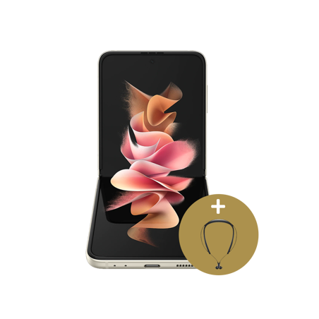SAMSUNG Smartphone Z Flip 3 6.7" 8Go 256Go Android 5G Dual Sim 10Mpx 12Mpx 12Mpx Cream 12M.