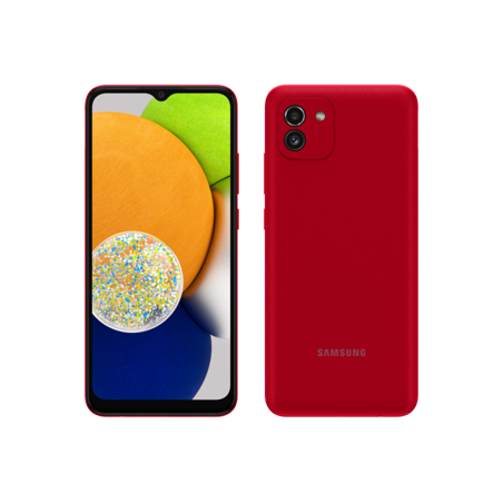 SAMSUNG Smartphone A03 Rouge 6.5" Octa Core 4Go 128Go Android 4G Dual Sim 5 Mpx 48 Mpx 2 Mpx 12M.