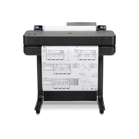HP DesignJet T630 24-in Printer Single fonction 24 pouces PPM N/B 76A1/h PPM Couleur 76A1/h (Référence 5HB09A)