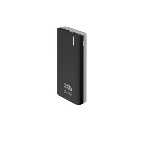 CELLY POWERBANK DUAL 10000MAH BK (PBDUAL10000BK)