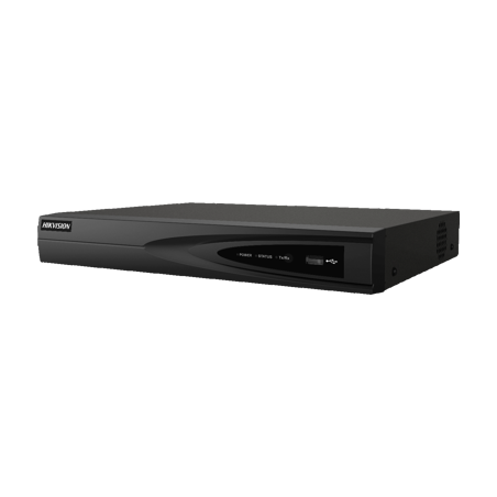 HIKVISION NVR upto 4K 4Canaux PoE, 1HDD 12M.