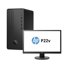 HP Pro 300 G6 MT i5-10400 4GB 1TB FreeDos + Ecran P22v 1 Year Wty.