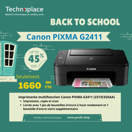 Imprimante multifonction Canon PIXMA G2411 (2313C025AA)