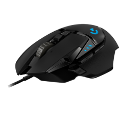 LOGITECH G502 Corded Gaming Mouse - HERO - BLACK - USB - EWR2.