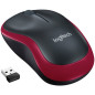 LOGITECH Wireless Mouse M185 Red, WER Occident Pack (910-002237)