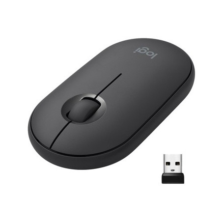 LOGITECH Pebble M350 Wireless Mouse - GRAPHITE - EMEA 12M (910-005718)