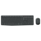 Logitech® MK235 Wireless Keyboard and Mouse - GREYFRA - 24GHZ - N/A - CENTRAL - (GREY KEYS GREY BTM (920-007907)