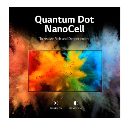 LG TV 55 QNED IPS 4K 120Hz HDR ALLM IA α7 (55QNED806QA)