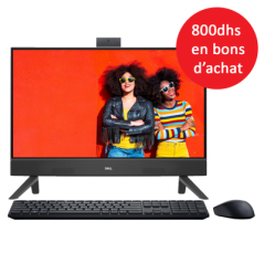 Promo DELL Inspiron 5410 AIO i7-1255U 23.8" FHD Touch 16Go 1TB HDD 256BSSD Win11H+ BA 800 Dhs.