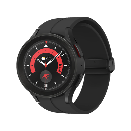 Samsung Galaxy Watch5 Pro-45mm Black Titanium Exynos W920/1.5 GB/Wi-Fi 802.11 b/g/590 mAh/Android.