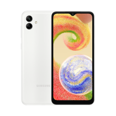 SAMSUNG Smartphone A04 White 65" Octa Core 4Go 64Go Android 4G 5Mp 50Mp 2Mp 12M
 (SM-A045FZWGMWD)