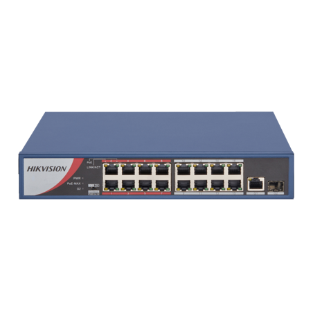 HIKVISION 16 Ports switch 10/100 POE 12M.