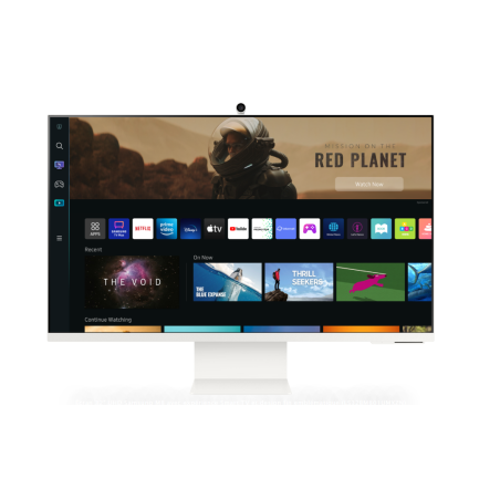 SAMSUNG moniteur flat 32" SMART ULTRA HD 4k 38402160 serie 8 Blanc Avec camera intgeré garantie 12M (LS32BM801UMXZN)