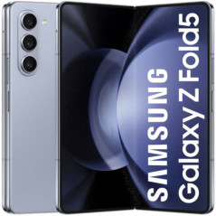 SAMSUNG Galaxy Fold 5 IcyBlue 76" Snapdragon8 12Go 256Go Android 5G 10Mpx50Mpx12Mpx10Mpx4Mpx
 (SM-F946BLBDMWD)