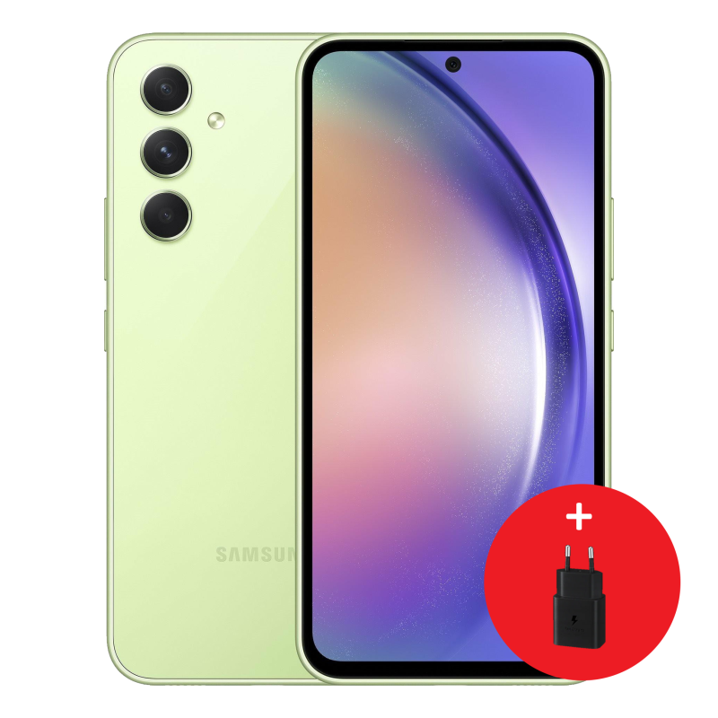 SAMSUNG Smartphone A54 Awesome Lime 64" Exynos 8Go 128Go Android 5G DS 32Mpx50Mpx12Mpx 5Mpx 12M (SM-A546ELGCMWD)