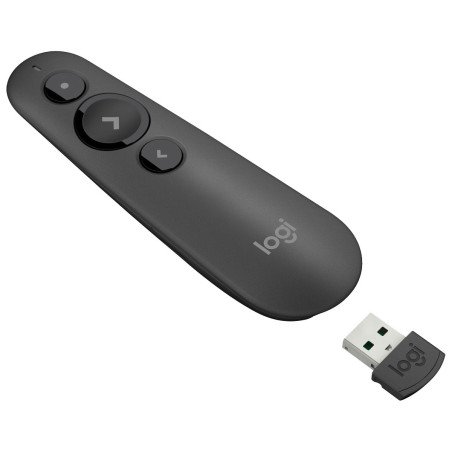 LOGITECH R500 Laser Presentation Remote - GRAPHITE - 24GHZ/BT - N/A - EMEA (910-005386)