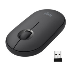 LOGITECH Pebble M350 Wireless Mouse - GRAPHITE - EMEA 12M
 (910-005718)