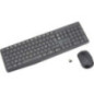 Logitech® MK235 Wireless Keyboard and Mouse - GREYFRA - 24GHZ - N/A - CENTRAL - (GREY KEYS GREY BTM (920-007907)