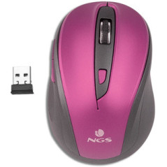 NGS WIRELESS OPTICAL MOUSE WITH SILENT BUTTONS PURPLE COLOR 12M
 (EVOMUTEPURPLE)