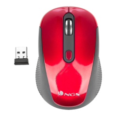 NGS WIRELESS OPTICAL MOUSE NANO RECEIVER- 800/1600DPI
 (HAZERED)