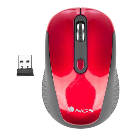 NGS WIRELESS OPTICAL MOUSE NANO RECEIVER- 800/1600DPI (HAZERED)