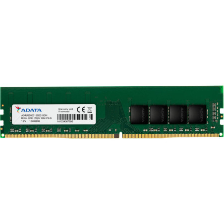 ADATA Barrette mémoire DDR4-3200 U-DIMM 16GB Desktop (AD4U320016G22-SGN)