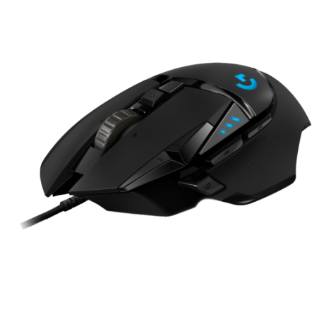 LOGITECH G502 Corded Gaming Mouse - HERO - BLACK - USB - EWR2
 (910-005471)