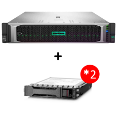 HPE DL380G10 8SFF-BC 4208 32G MR416i-p-4G 4x1GbE 800w CMA 3-3-3 + 2x 192TB SSD (DS5792)