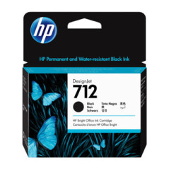 HP 712 80ml Black Ink Cartridge T630/T230
 (Référence 3ED71A)
