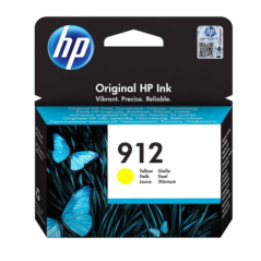 HP 912 Yellow Original Ink Cartridge Pour OJ 8023
 (Référence 3YL79AE)