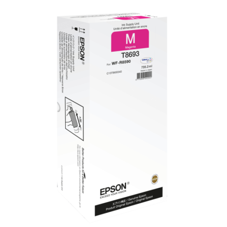 EPSON Cartouche d'encre pour WorkForce Pro WF-R8590 Magenta XXL Ink 75,000 pages (Référence C13T869340)