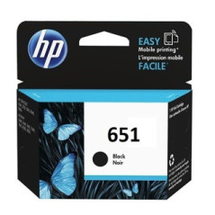 HP 651 Black Original Ink Advantage CartridgeOfficeJet 202/252/ Ink Advantage 5575
 (Référence C2P10AE)