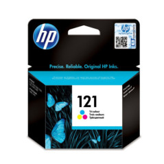 HP 121 Tri-color Original Ink Cartridge HP Deskjet D1660/D1663/D2660/D556x/F24xx/F42xx
 (CC643HE)
