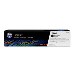 HP 126A 2-pack Black Original LaserJet Toner CartrHP CLJ CP1025 Black Crtg
 (Référence CE310AD)