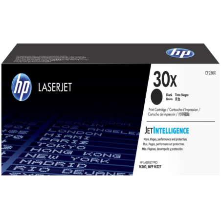 HP 30X High Capacity Black Original LaserJet TonerHP CLJ M203/M227 MFP Black Crtg (Référence CF230X)