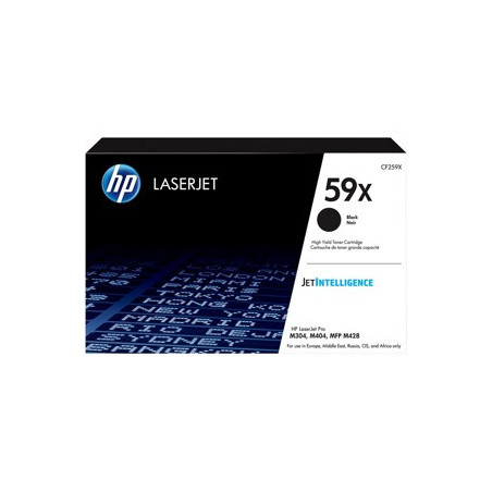 HP 59X High Yield Black Original LaserJet Toner Cartridge pour la Série M404 & M428 MFP 10 000 Pages (Référence CF259X)