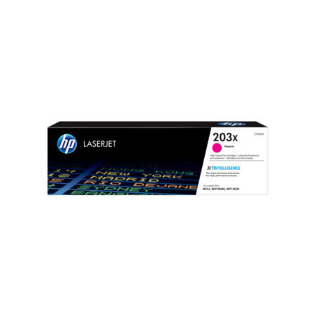HP 203X Magenta LaserJet Toner Cartridge 2,500HP CLJet M254/MFP M280/MFP M281 (Référence CF543X)
