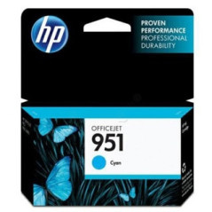 HP 951 Cyan Original Ink CartridgeHP Officejet Pro 251/276/8100/8600/8610/8616/8620 (Référence CN050AE)