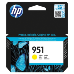 HP 951 Yellow Original Ink CartridgeHP Officejet Pro 251/276/8100/8600/8610/8616/8620 (Référence CN052AE)