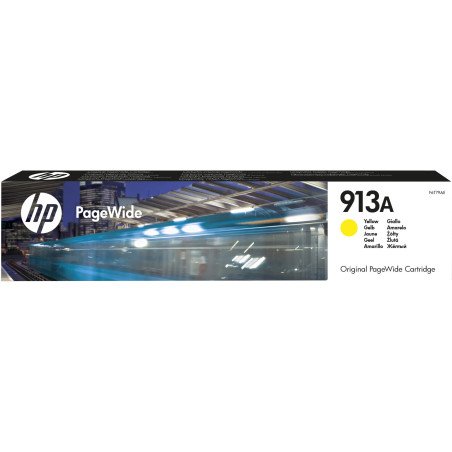 HP 913A Yellow Original PageWide CartridgeHP PageWide 352HP/377/452/477/552/P55250/P57750 (Référence F6T79AE)